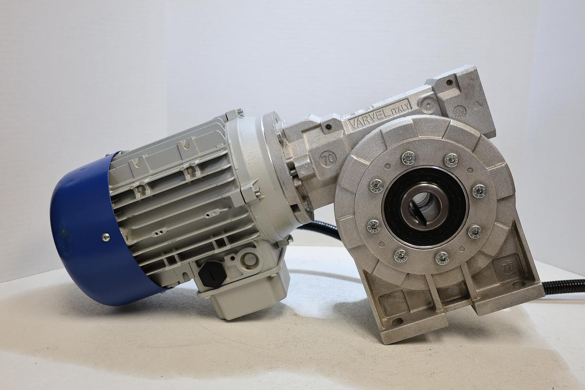 Used MT Motori TN80C4 1.3HP Motor Varvel SRS070 100:1 Worm Gearbox Used