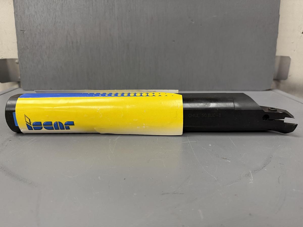 Used ISCAR GHIUR 50.8UC-8 indexable 2" coolant thru steel boring bar GHC-17