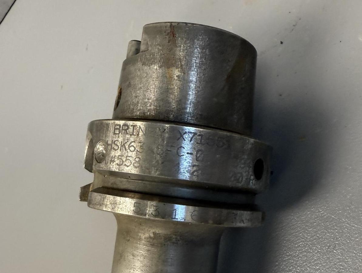 Used Briney HSK63ASFC-062-394 Shrink Fit Tool Holder GHA-GS63