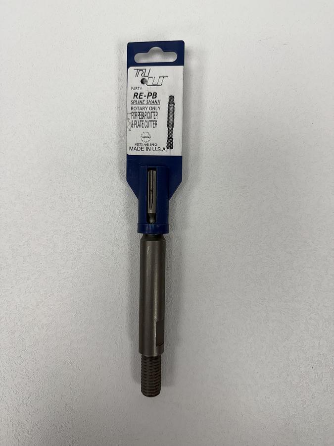 Used Tru Cut RE-PB Spline Shank for Rebar Cutter & Plate Cutter GHC-30
