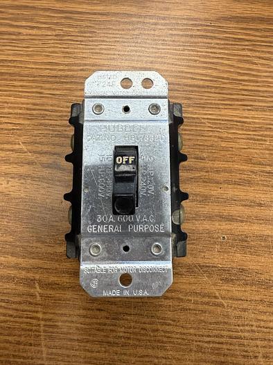 Used HUBBELL HBL7832D MANUAL MOTOR CONTROLLER GHA-GS41 