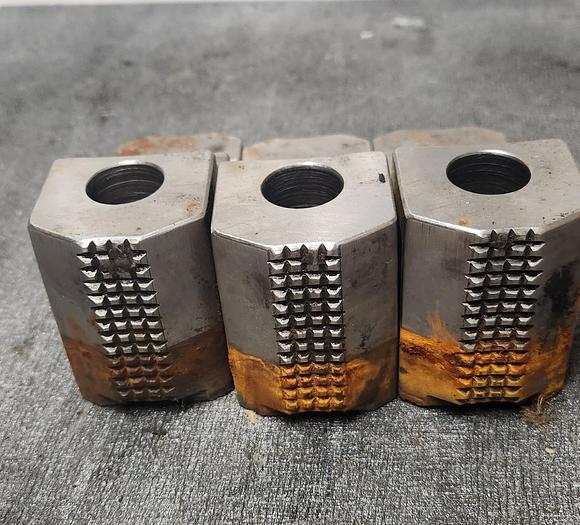 Used HURON KT12R12S, Serrated Soft Jaw - Set of 3 - GHA-30