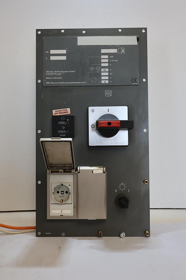 Used DMG Deckel Maho Machine Power Distribution Control Panel Assembly 400V 