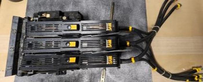 Used Allen-Bradley 1494V-DS100 Fusible Disconnect Switch w/Operator Handle & 1494V-FSR611 Fuse Block - GHA-174