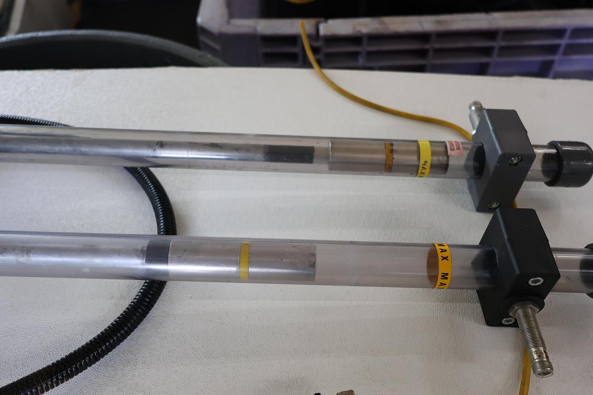 Used Industrial Magnetic Float Level Sensor Assemblies Lot of 2 Adjustable Used