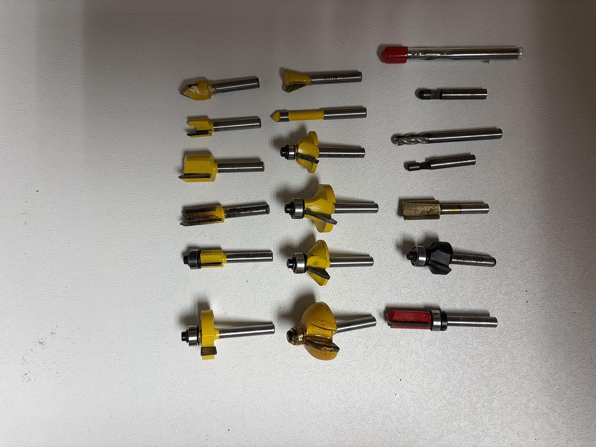 Used Carb-Tech Router Bit Assortment (lot of 15) GHA-71