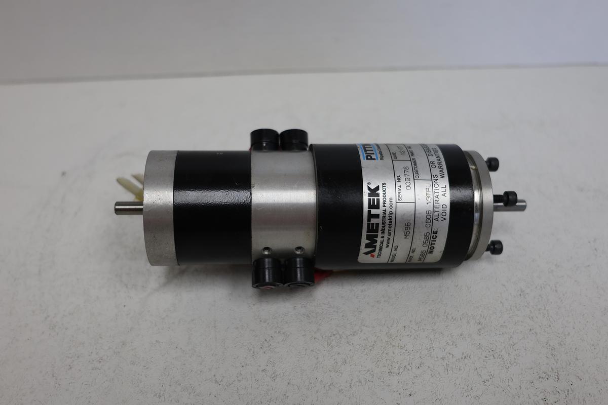 Used Pittman AMETEK M58B6 DC Servo Motor Dual Shaft P/N M58B-0585-0806