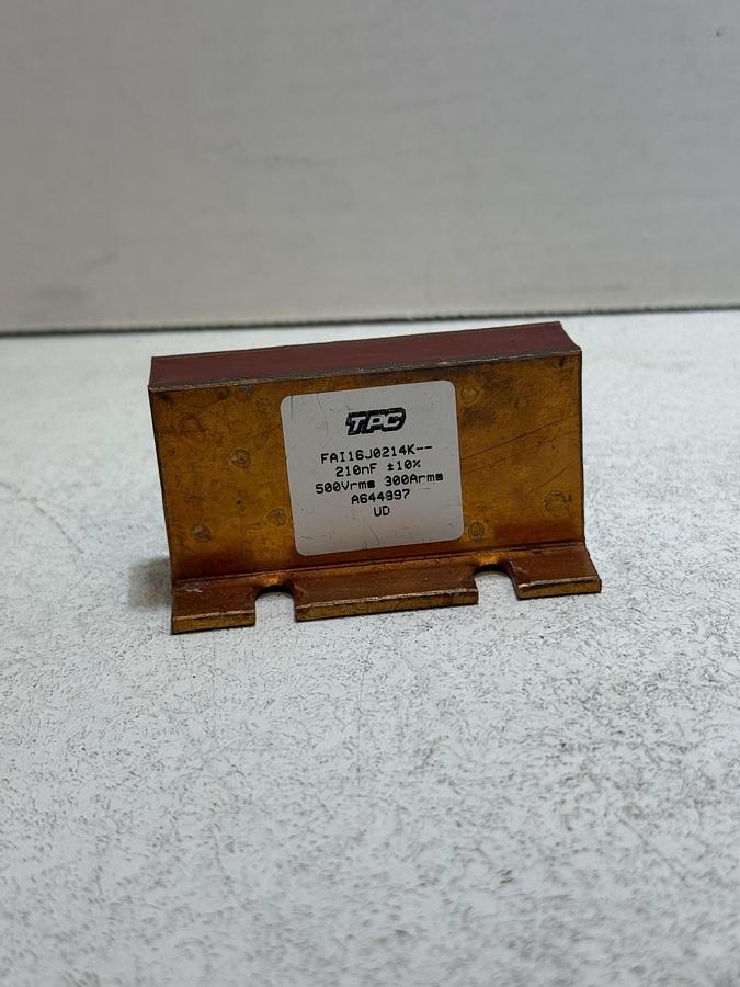 Used TPC FAI16J0214K 210nF 10% 500Vrms 300Arms High Current Film Capacitor