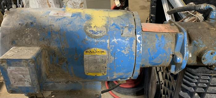 Used Baldor 3ph 10hp motor paired to a Vickers PVB10 RSY 40 hydraulic pump