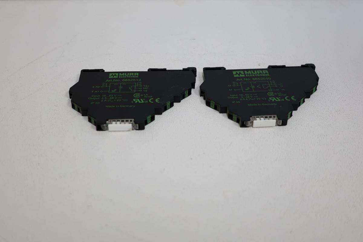 Used MURR Elektronik 6652510 MIRO TR Opto-Coupler Module – Lot of 2 GHC-35