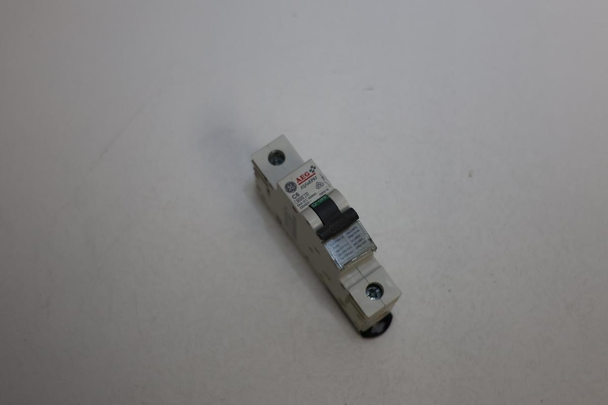 Used AEG Elfa EP61 C6 Circuit Breaker 6A 230/400V DIN Rail Single Pole GHC-38