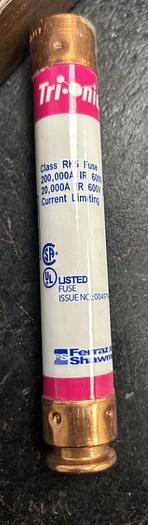 Lot of 2 - Ferraz Shawmut Tri-Onic TRS10RID 10A 600VAC Dual Element Time-Delay Fuse - GHB-63-D14