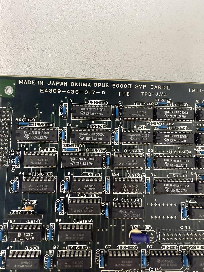 Used Okuma OPUS 500 II SVP Card E4809-436-017-D TPB-J.VO GHA-31