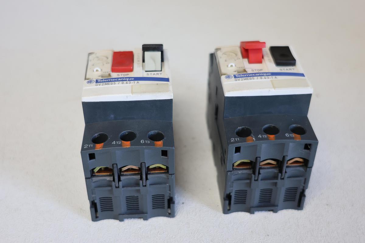 Used Telemecanique GV2ME05 Motor Circuit Breaker 0.63–1A (Schneider Electric) GHC-16