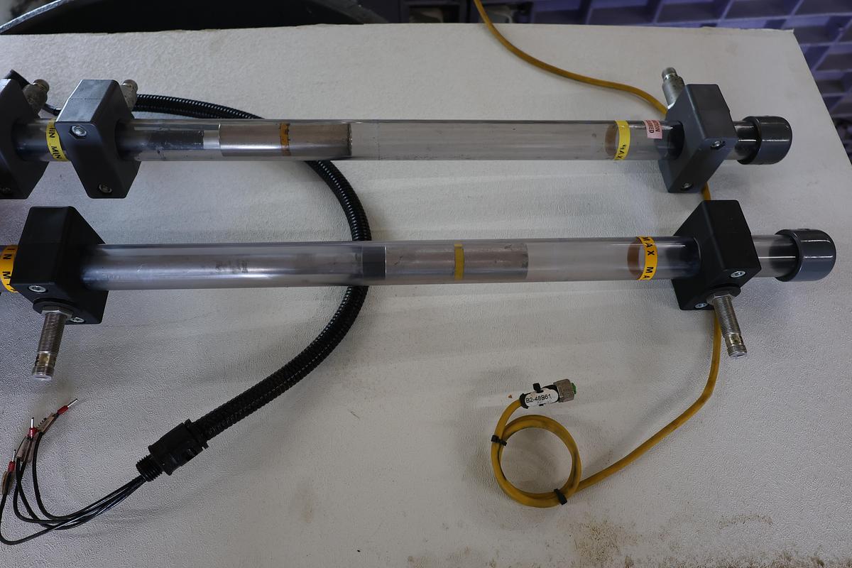 Used Industrial Magnetic Float Level Sensor Assemblies Lot of 2 Adjustable Used