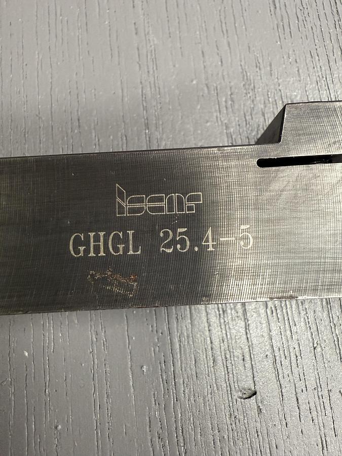 Used ISCAR GHGL 25.4-5 Indexable Grooving Toolholder – 25.4mm Shank GHC-18