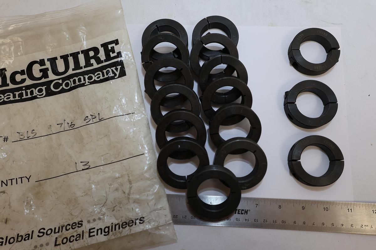 Lot of 16 McGuire 1-7/16" Shaft Collars Split Clamp 1 & 2 Piece New