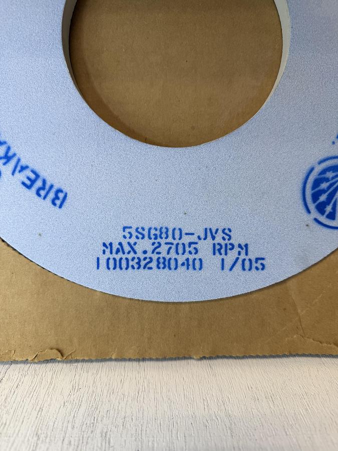 Used Norton 12"x1/2"x5" 5SG80-JVS Grinding Wheel GHA-65
