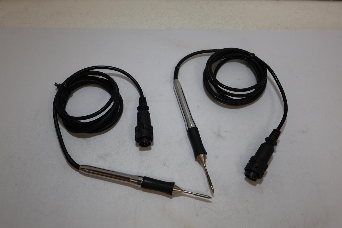 Used Lot of 2 Industrial Soldering Iron Handpieces w/ Tips 5-Pin Connector