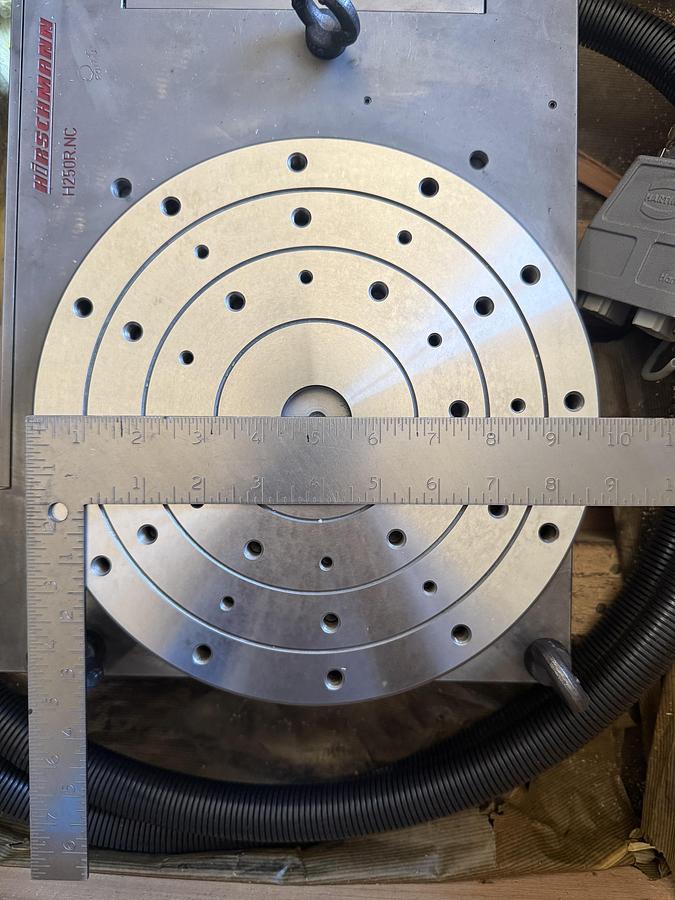 Used Hirschman H250R.NC Electric Rotary Indexing Table 9-3/4" 