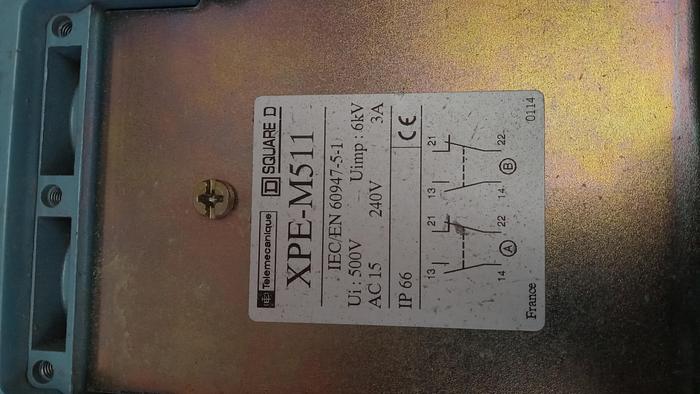 Used Telemecanique Square D XPE-M511 Electric Foot Pedal/Switch GH505