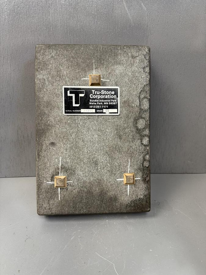 Used Tru-Stone Grade “B” Granite Surface Plate 12x8x4 GHA-49