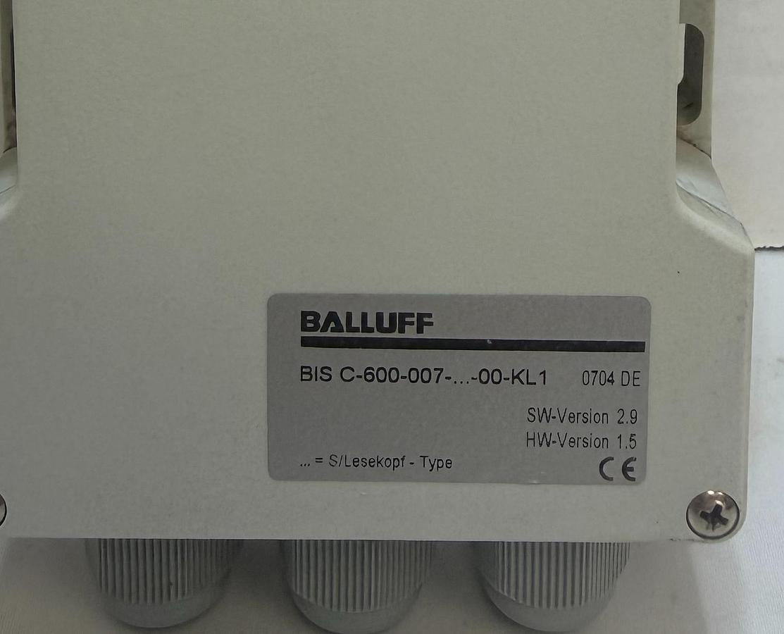 Used Balluff BIS C-650 BIS C-600-007-650-00-KL1 RFID Processor Unit RS232 LF 70/455kHz