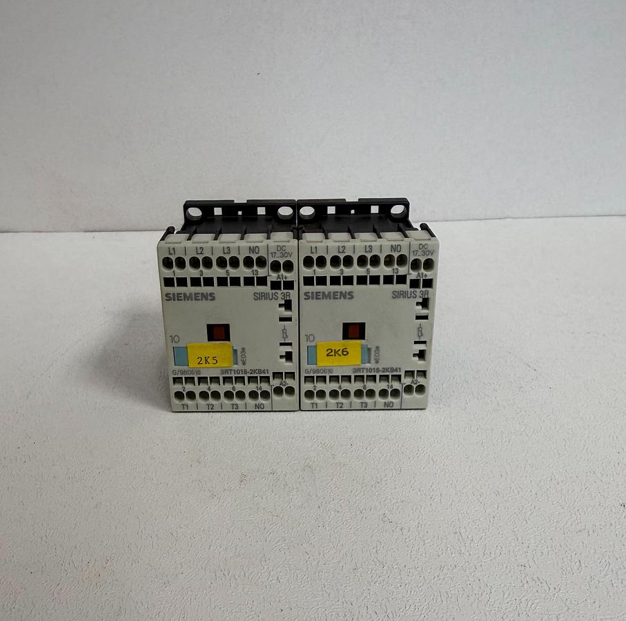 Used (Lot of 2) Siemens 3RT1015-2KB41 SIRIUS 3R Power Contactor GHC-40 