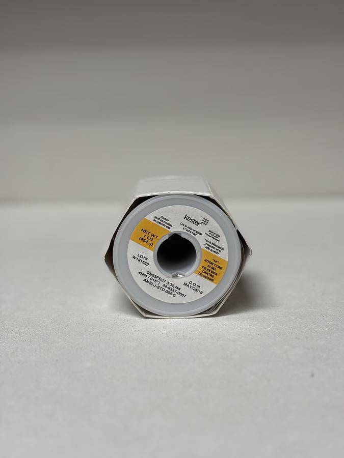 Used Kester 44 Rosin Core Solder Wire Sn63/Pb37 0.031” 1 lb Spool 24-6337-0027 GHA-87