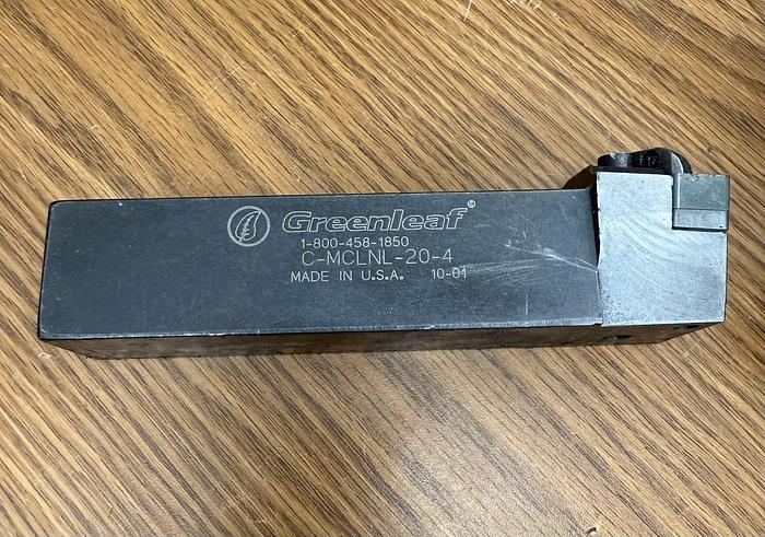 Used Green Leaf Corp. C-MCLNL-20-4 80° Diamond Negative Lathe Tool Holder GHA-GS11