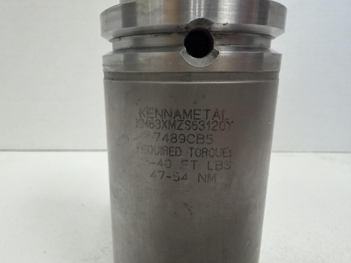 Used Kennametal KM63XMZS63120Y KM63 Tool Holder – CNC Modular, High Rigidity GHB-60