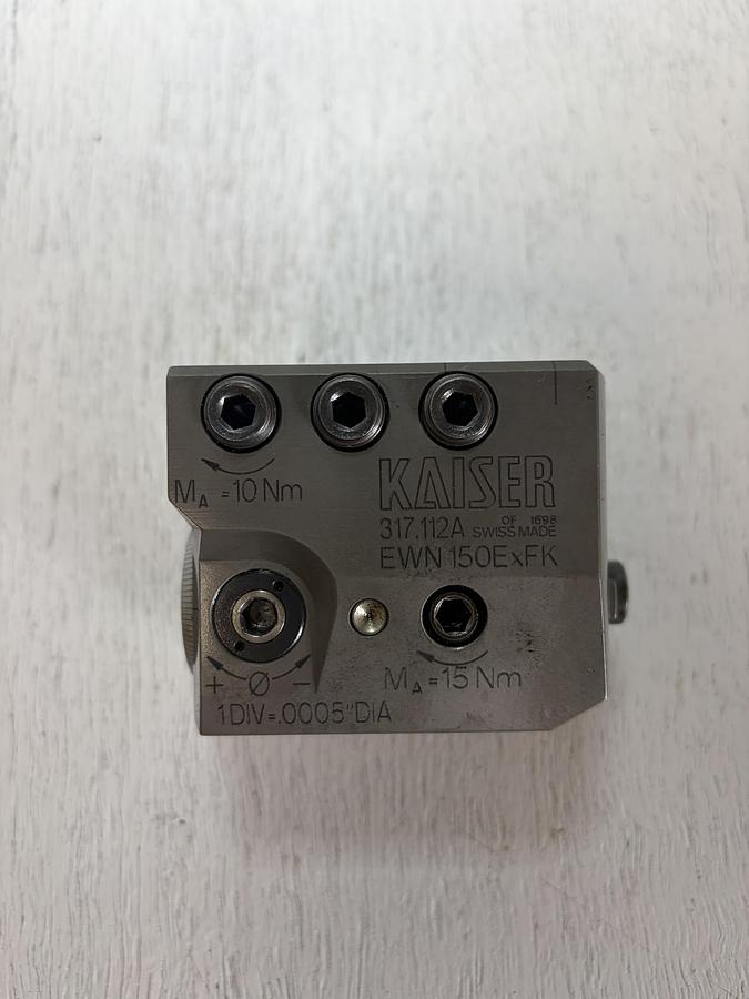 Used KAISER 317.112A MACHINE FINE BORING HEAD EWN150ELxFK  GHA-178
