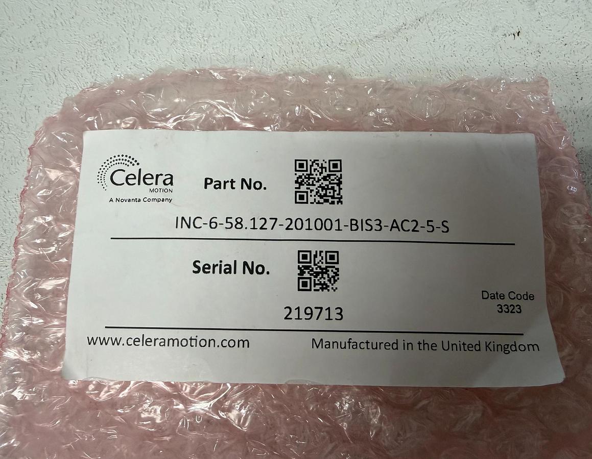 Used New-Celera Motion INC-6-58.127-201001-BIS3-AC2-5-S Encoder 58mm BiSS-C 5V GHC-47