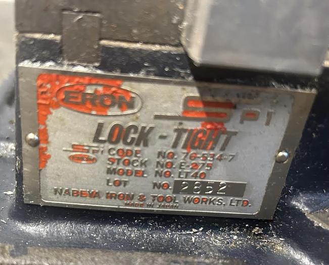 Used Japan ERON SPI "Lock-Tight" 4" Milling Machine Vise - LT40 - GHB-47