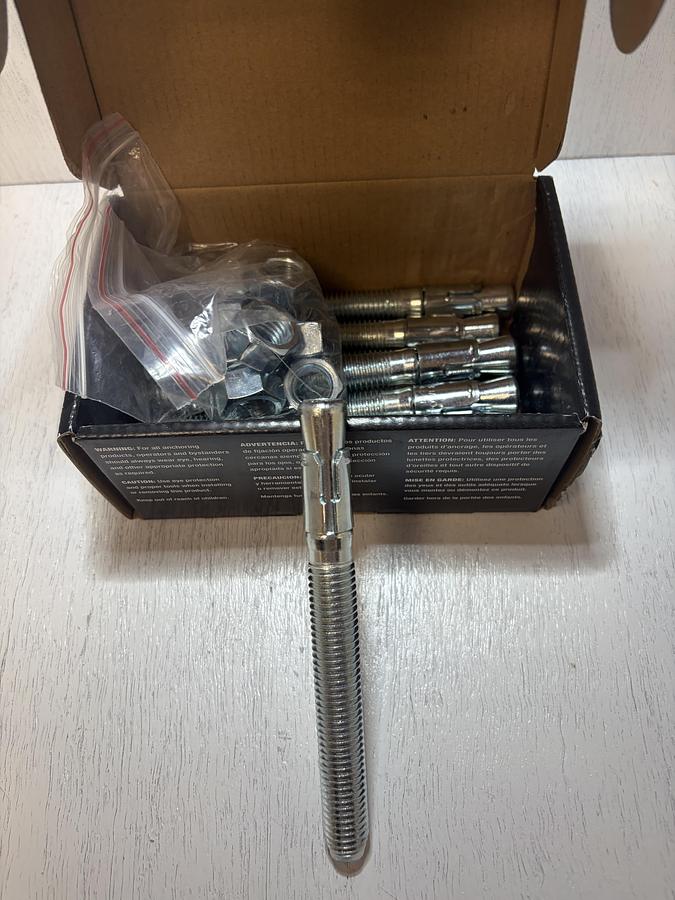 Power Pro Concrete Wedge Anchors 10pc 5/8"X 6"  GHB-64