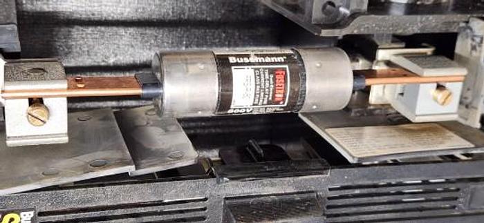 Used Allen-Bradley 1494V-DS100 Fusible Disconnect Switch w/Operator Handle & 1494V-FSR611 Fuse Block - GHA-174