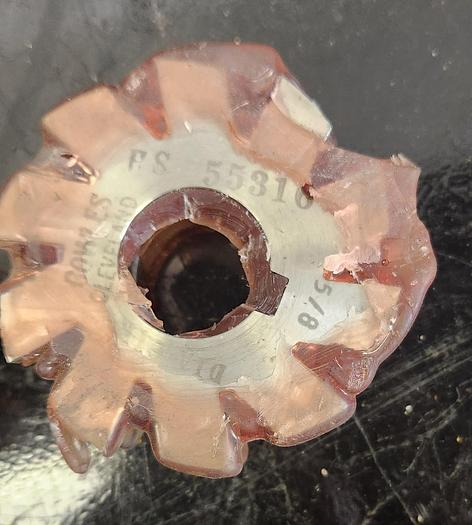 Used Lot of 9 - Assorted Sizes Used Concave Milling Cutters 2"-3-1/2" Diam - GHB-49