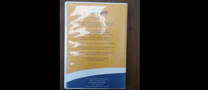 Used Logout/Tagout Safety Training DVD Kit - GHGC-D19