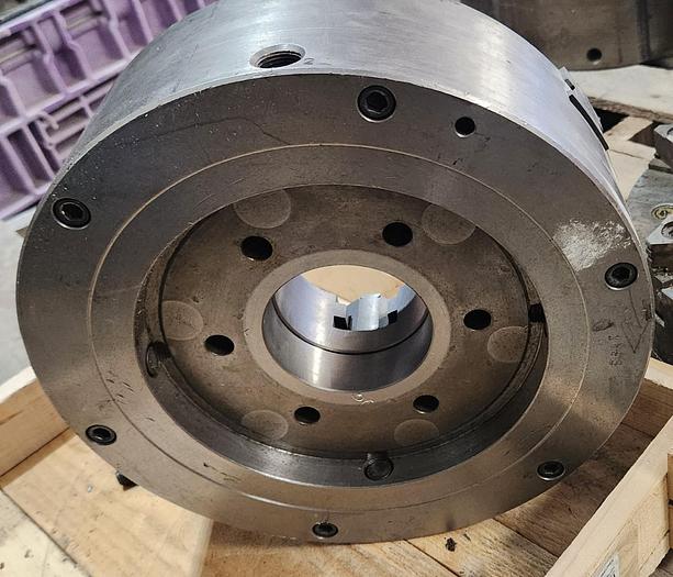 Used BUCK 12" THREE-JAW LATHE CHUCK w/ PLAIN BACK MOUNT - GHA-77
