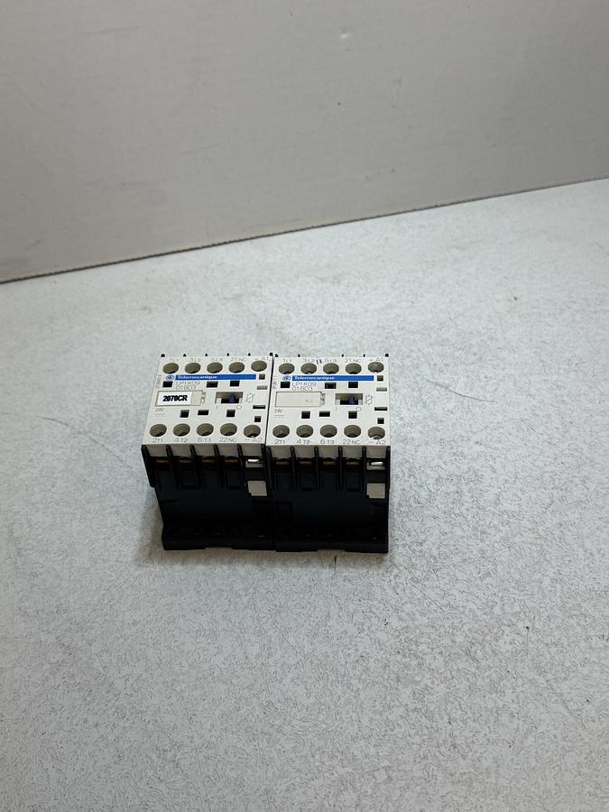 Used Telemecanique LP1K0901BD3 TeSys K Contactor 3 Pole 9A 24VDC Coil 1NC lot of 2 GHA-105
