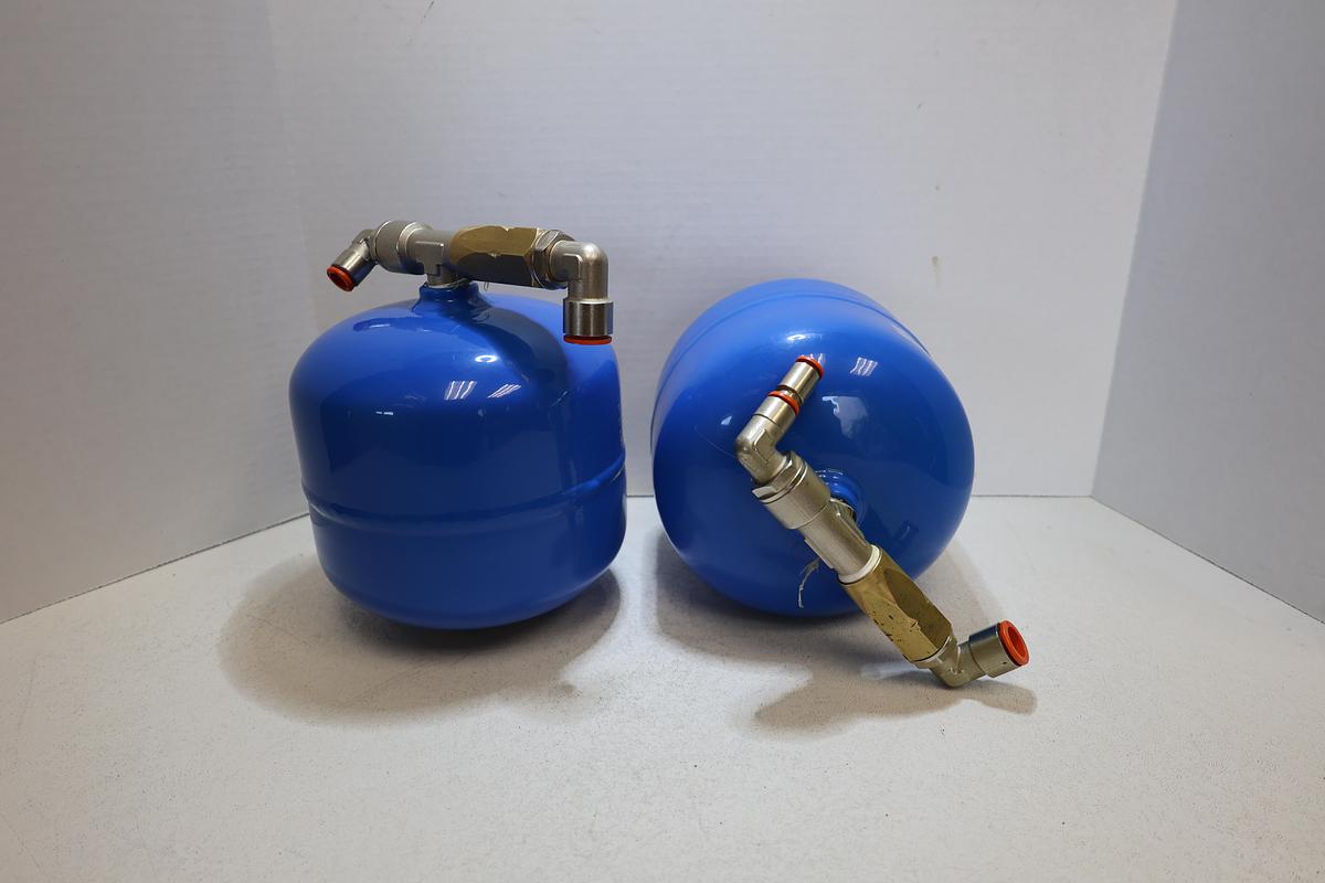 Used Rocco 2.5L Air Reservoir Tank w/ Pneumatic Fittings 11 Bar 2021 Italy Used