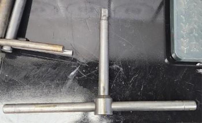 Used Lot of 4 - T Handle Wrenches 1/4"-1" - GHB-65