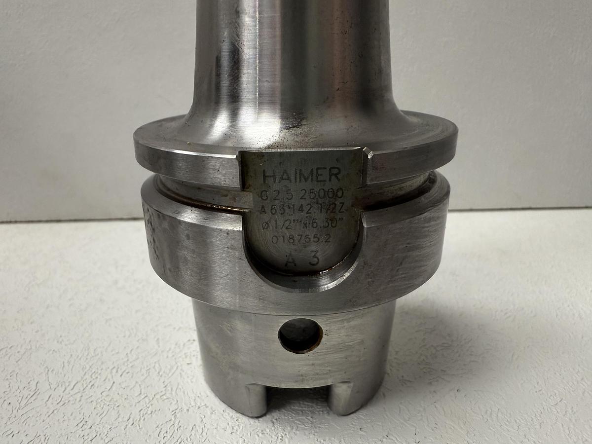 Used Haimer G2.5 2500 A63.142.1/2Z 1/2"x6.30" 018765.2 A3 Toolholder GHC-28