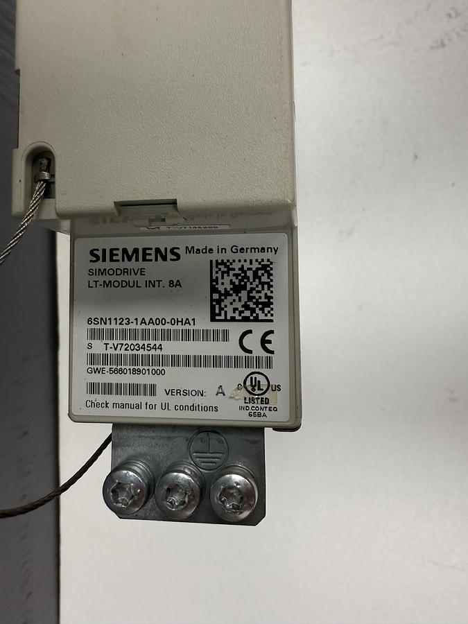 Used Siemens 6SN1123-1AA00-0HA1 Power Module GHC-53