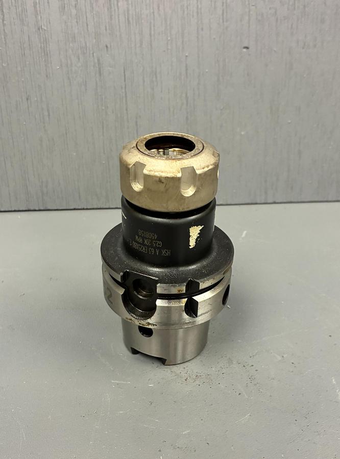 Used HSK A63 ER 25X80E G2.5 20K RPM Collet Chuck Tool Holder HSKA63
