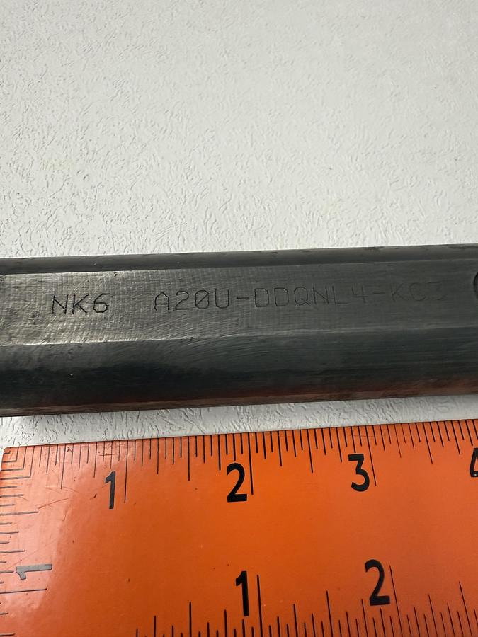 Used Kennametal JK6 A20U-DDQNL4-KC3 Coolant Through Boring Bar 8" Shank GHC-28