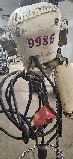 Used CM Loadstar Electric Chain Hoist Model F 1/2 TON 1/2 H.P. SPEED 16 F.P.M. - GHA-24