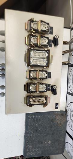 Used 20x12x8 Electrical Box 4 Encl. Gland Plate w/16 SS Connector 16 Pin Male 600 V - GHB-88