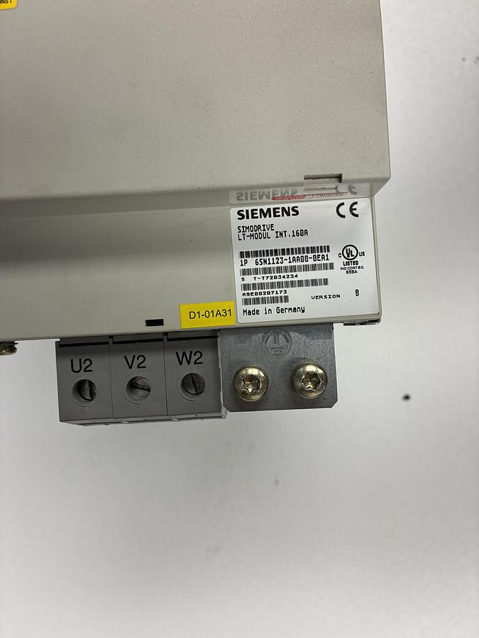 Used Siemens SIMODRIVE 611 Power Module 6SN1123-1AA00-0EA1 (Version B) – 1-Axis, 50A GHC-51