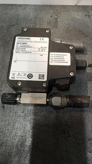 Used KROHNE VARIABLE AREA FLOWMETER W/ ELECTRONIC INDICATOR 4-20 mA DK37/M8E - GHA-139